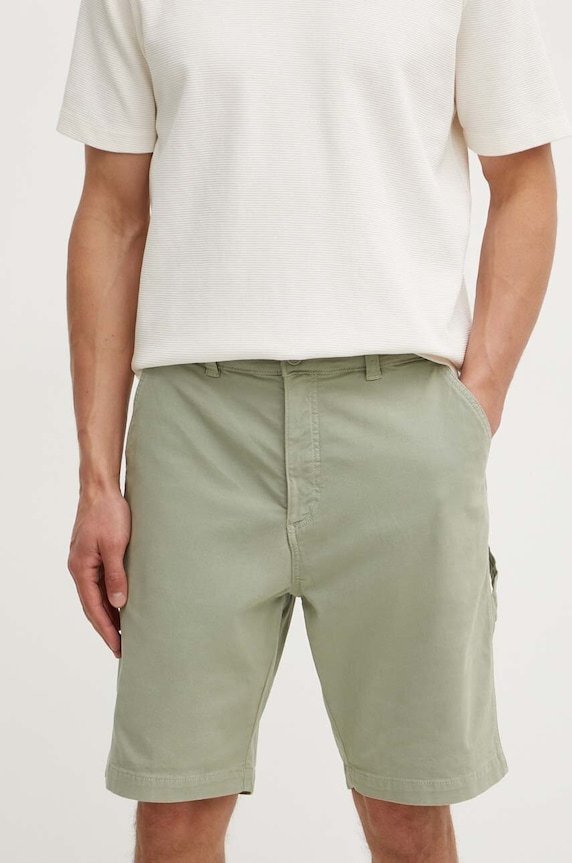 Pepe Jeans szorty CARPENTER SHORT z elastanem zielony PM801101