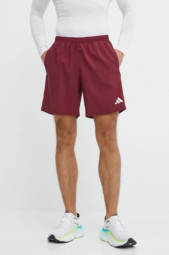Bežecké šortky adidas Performance Own The Run Base látka burgundské IZ4088