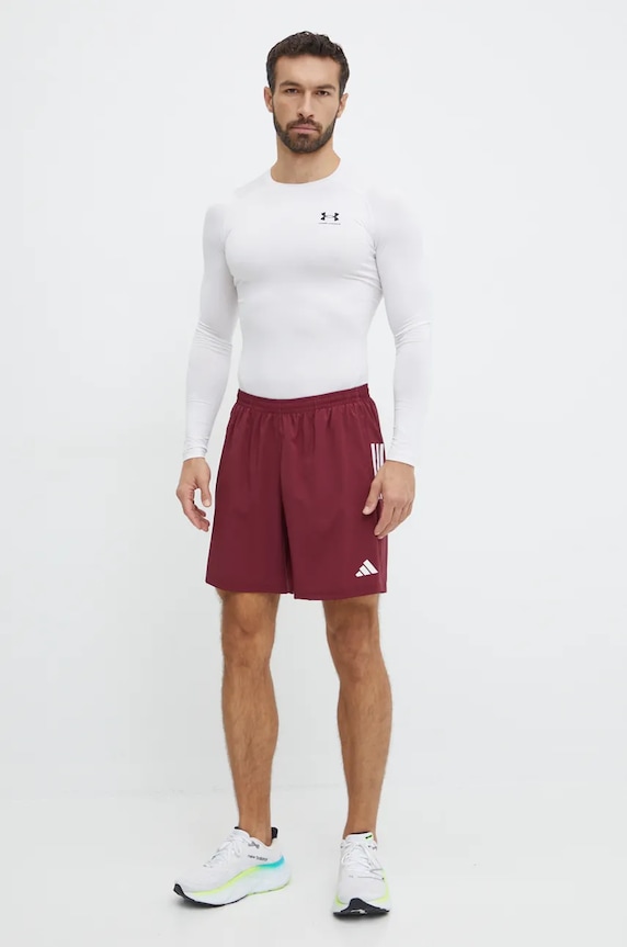 Bežecké šortky adidas Performance Own The Run Base IZ4088 burgundské AW24