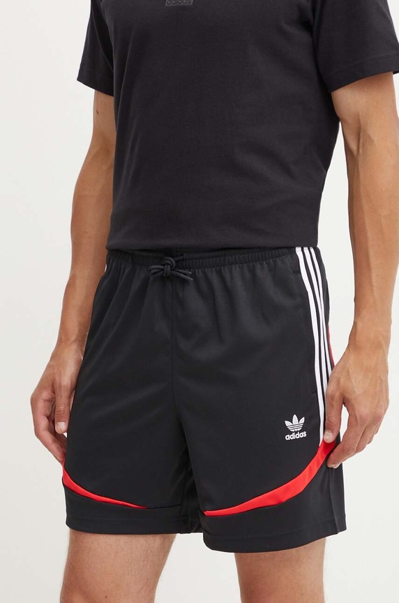 adidas Originals pantaloni scurti tricotaj negru IX9642