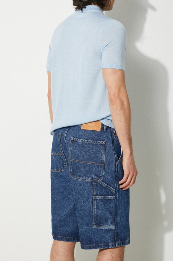 Odzież ICECREAM szorty jeansowe Denim Carpenter Shorts IC24254 granatowy