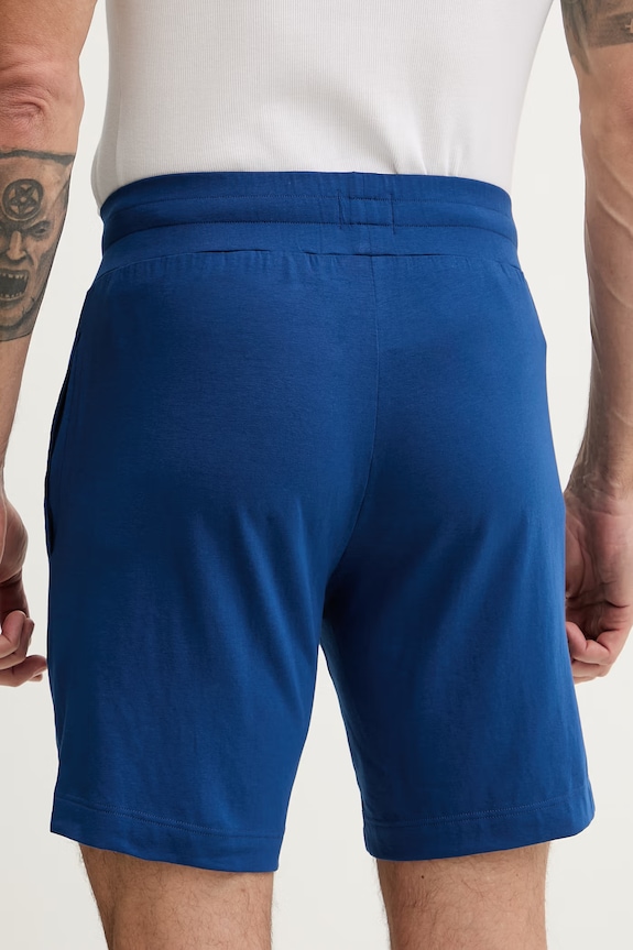 Îmbrăcăminte HUGO pantaloni scurți de pijama bărbați din bumbac Laze Shorts CW 50525247 albastru