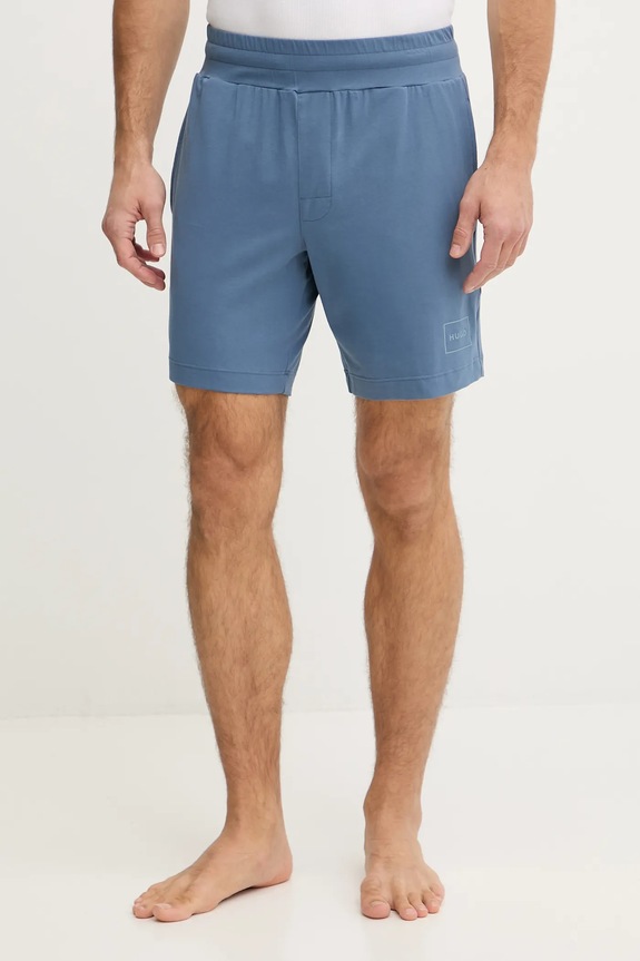 HUGO pantaloni scurți de pijama bărbați cu bumbac Laze Shorts CW albastru 50525247