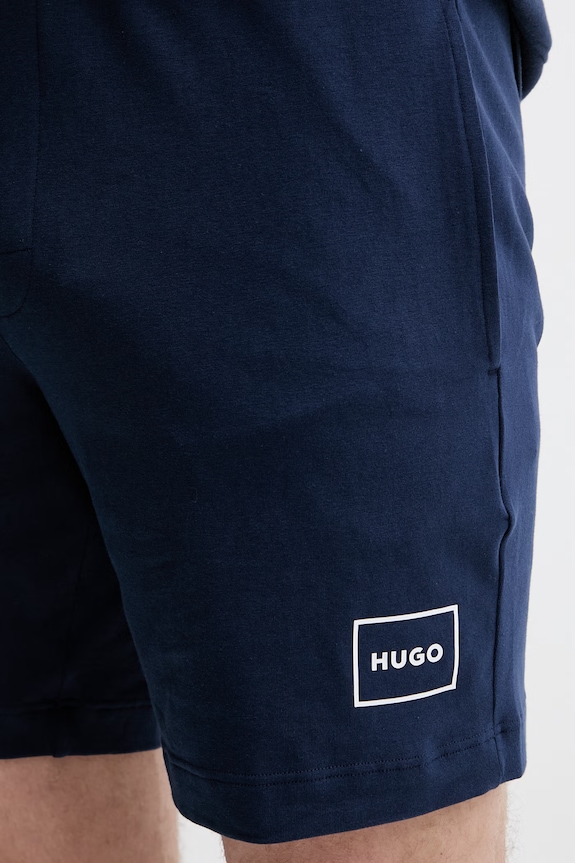 HUGO пижамные шорты для мужчин с хлопком Laze Shorts CW тёмно-синий 50525247