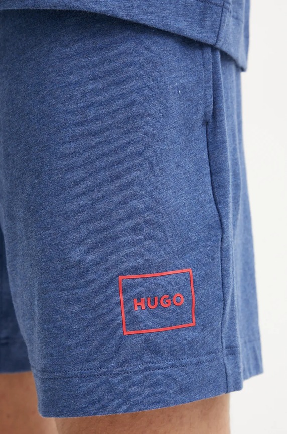 HUGO pyžamové šortky pánské s bavlnou Laze Shorts CW námořnická modř 50525247
