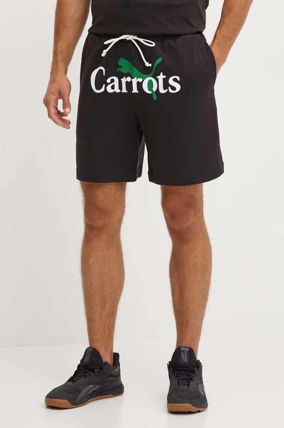 Šortky Puma PUMA X CARROTS Shorts bavlna čierna 627447