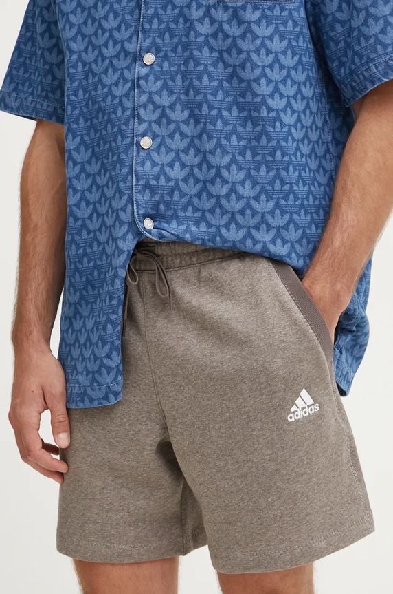 adidas szorty melanż brązowy IY6612