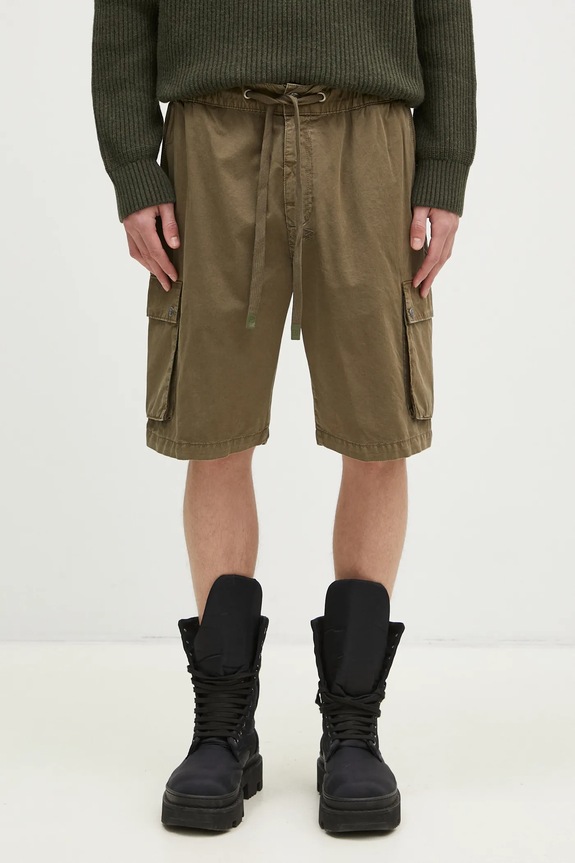 KSUBI cotton shorts Krush Cargo Short fabric green MPF24WA022