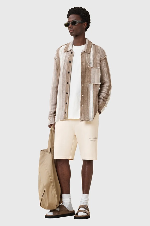 Βαμβακερό σορτσάκι AllSaints UNDRGRND SWEATSHORT M002TC