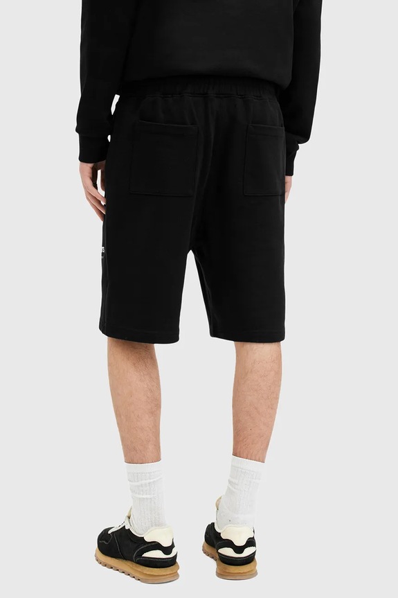 AllSaints szorty bawełniane UNDRGRND SWEATSHORT M002TC czarny
