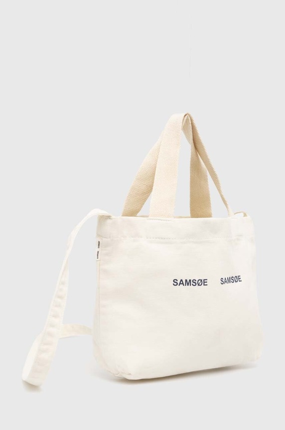Bavlněná kabelka Samsoe Samsoe SAFRINKA F24200050 béžová AW25