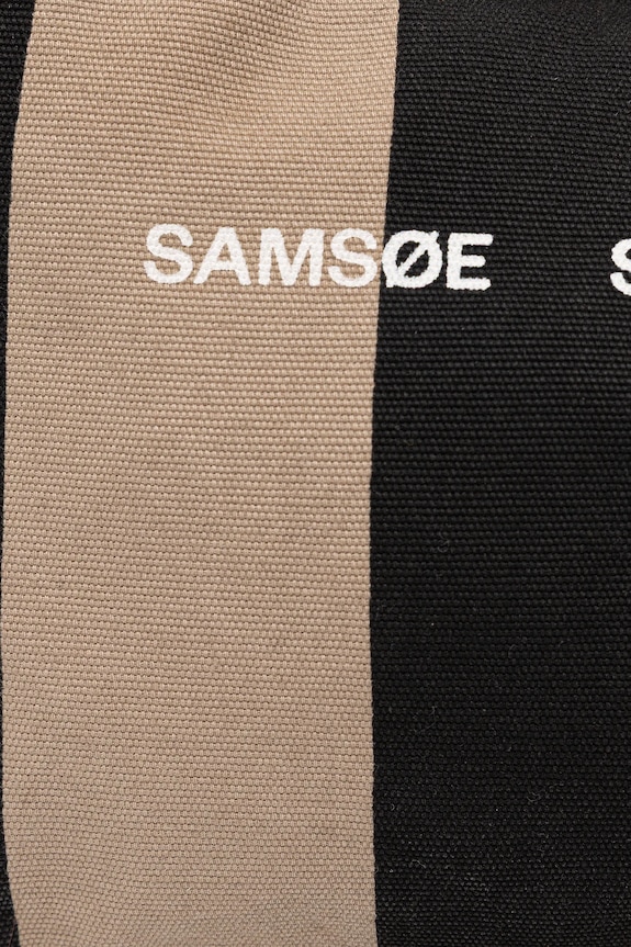 Samsoe Samsoe torebka bawełniana SAFRINKA czarny F24200050