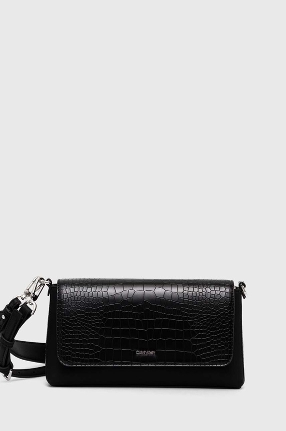 Calvin Klein torebka nie mieści A4 czarny K60K612111