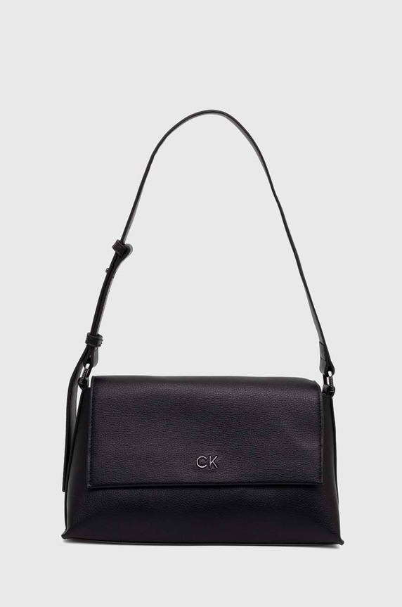 Τσάντα Calvin Klein απομίμηση λείου δέρματος μαύρο K60K612139