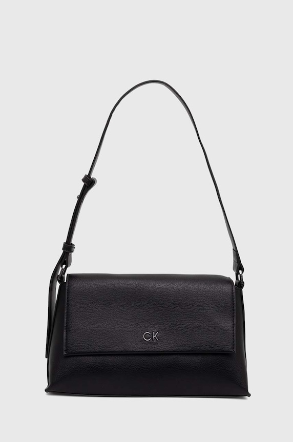 Τσάντα Calvin Klein απομίμηση λείου δέρματος μαύρο K60K612139