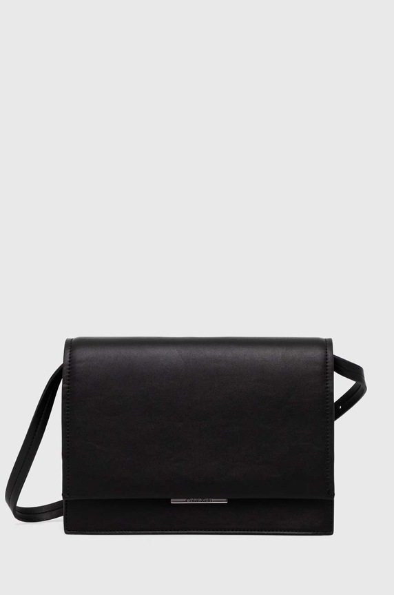Calvin Klein torebka nie mieści A4 czarny K60K612158