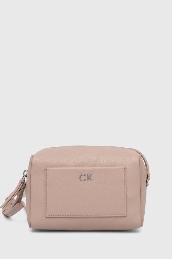 Kabelka Calvin Klein imitácia kože ružová K60K612274