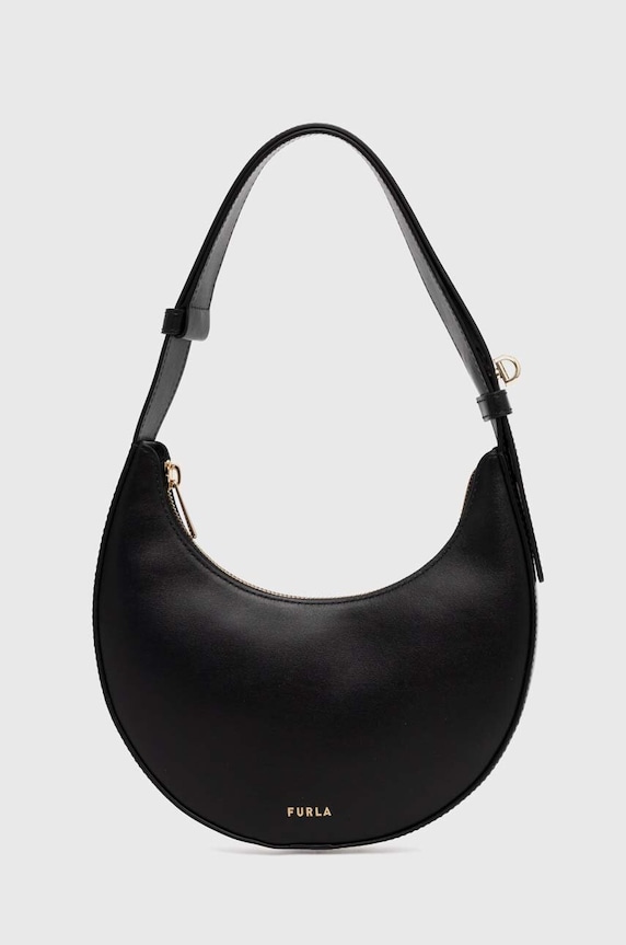 Furla poseta de piele uni negru WE00649.AX0733.O6000