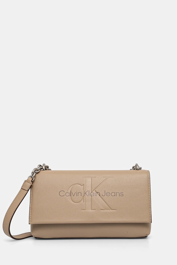 Kabelka Calvin Klein Jeans béžová K60K612221