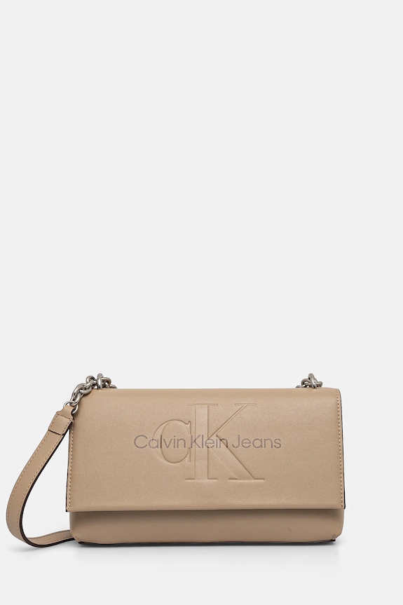 Kabelka Calvin Klein Jeans béžová K60K612221