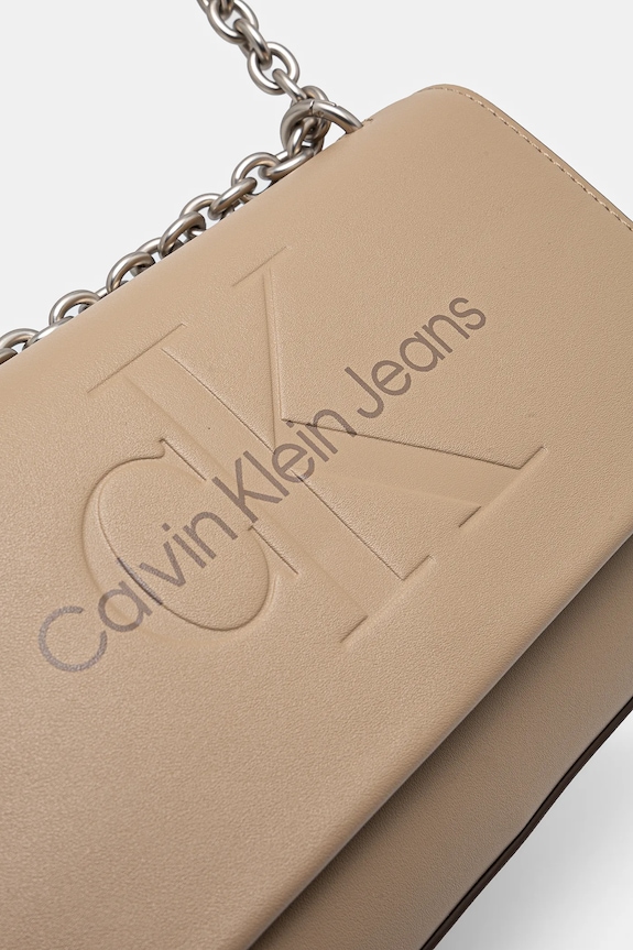 Kabelka Calvin Klein Jeans béžová K60K612221