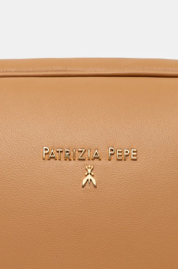 Kožená kabelka Patrizia Pepe 8B0192.L113 béžová