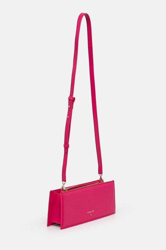 Кожена чанта Patrizia Pepe 8B0213.L061 виолетов AW24