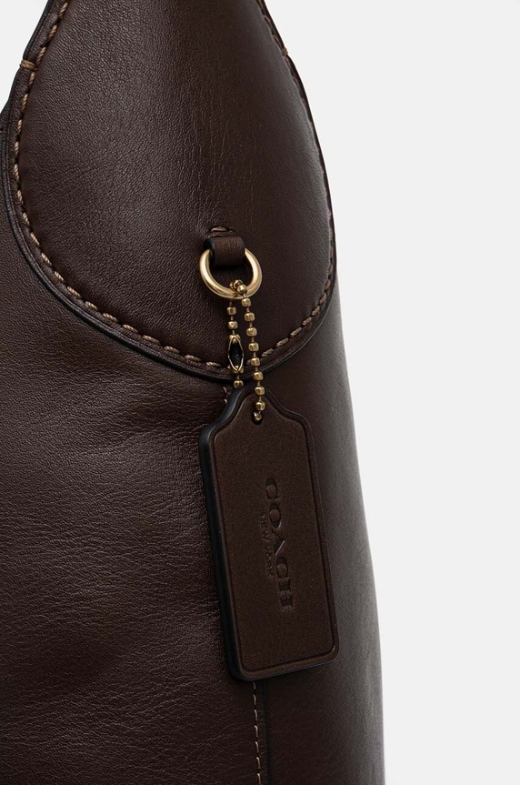 Coach leather handbag brown CU044