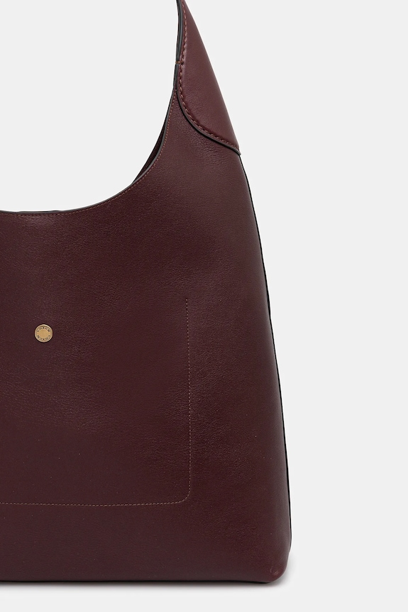 Accesorii Coach geantă de piele Brooklyn Shoulder Bag 39 CU044 burgundia