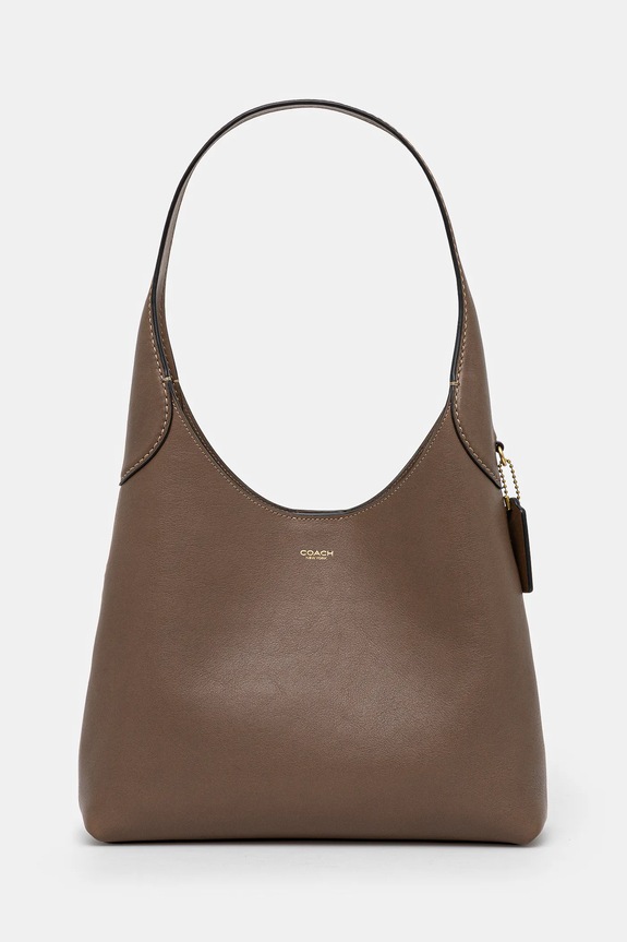 Coach geantă de piele Brooklyn Shoulder Bag 28 uni maro CU068