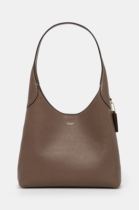 Coach geantă de piele Brooklyn Shoulder Bag 28 uni maro CU068