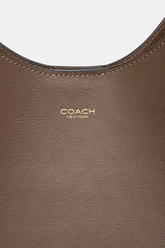 Coach geantă de piele Brooklyn Shoulder Bag 28 maro CU068
