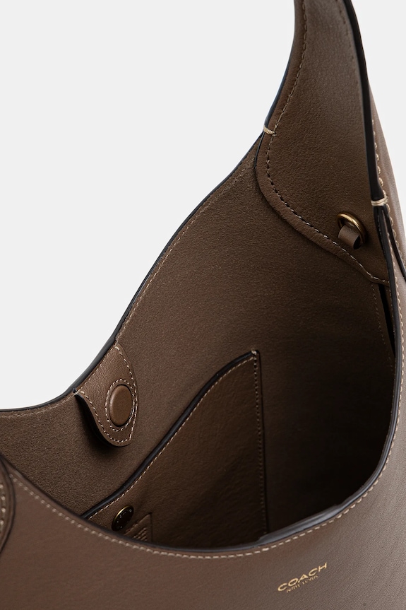 Coach geantă de piele Brooklyn Shoulder Bag 28 CU068 maro