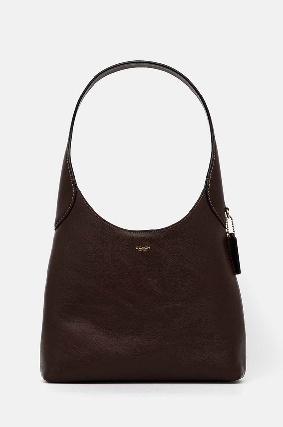 Coach geantă de piele Brooklyn Shoulder Bag 28 uni maro CU068