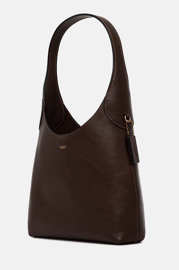 Coach geantă de piele Brooklyn Shoulder Bag 28 CU068 maro AA00