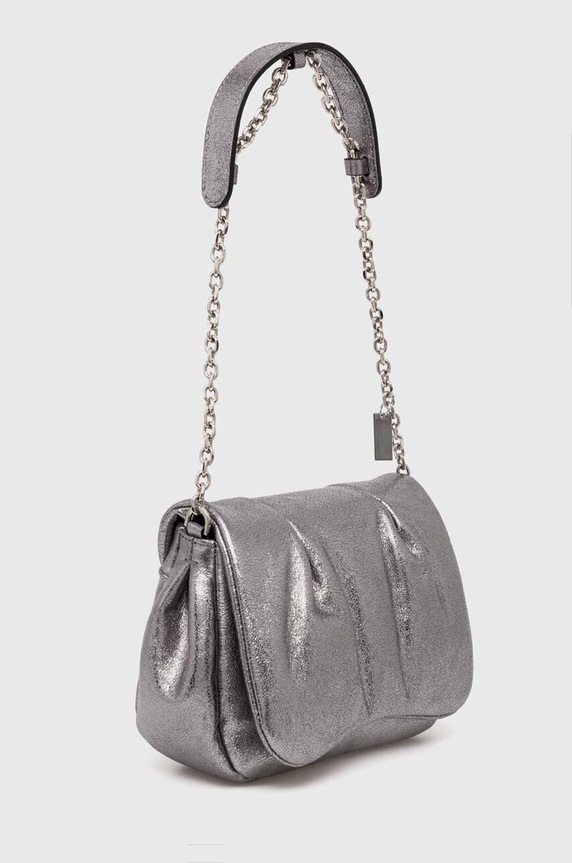 Kožená kabelka Gianni Chiarini GLENDA BS.10996.PRT stříbrná AW24