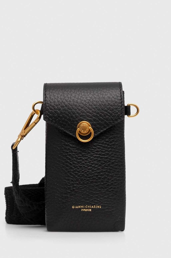 Gianni Chiarini bőr telefontok CORALLO telefonhoz fekete BS.10651.TKL