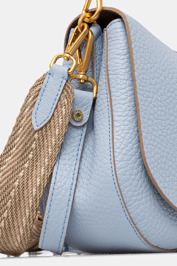 Gianni Chiarini χιαστί γυναικεία δερμάτινη HELENA ROUND μπλε BS.11086.TKL