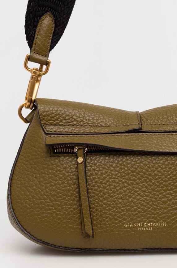 Kiegészítők Gianni Chiarini keresztpántos táska női bőr HELENA ROUND BS.11088.TKL zöld