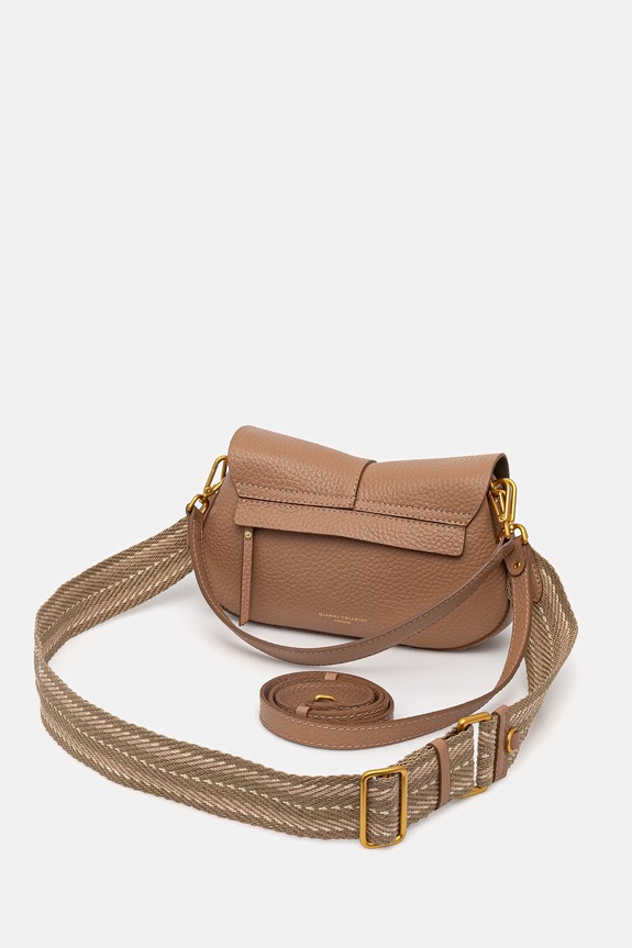 Doplnky Gianni Chiarini crossbody kabelka dámska kožená HELENA ROUND BS.11088.TKL hnedá