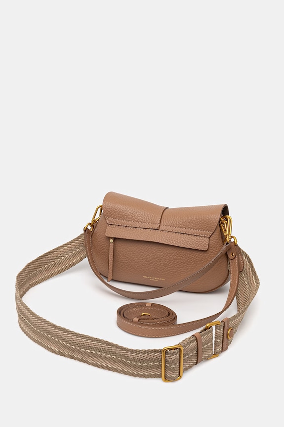 Doplnky Gianni Chiarini crossbody kabelka dámska kožená HELENA ROUND BS.11088.TKL hnedá