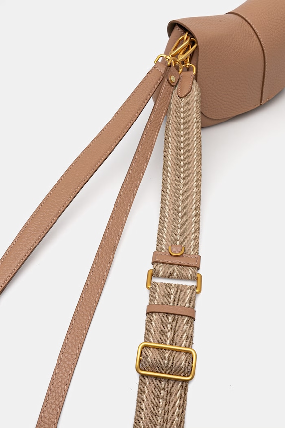 Gianni Chiarini crossbody kabelka dámska kožená HELENA ROUND hnedá BS.11088.TKL