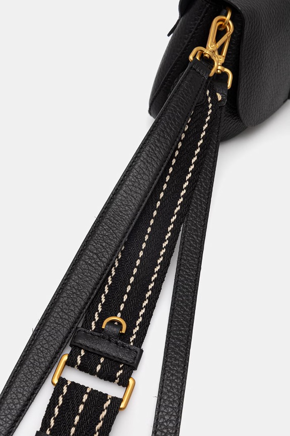 Doplnky Gianni Chiarini crossbody kabelka dámska kožená HELENA ROUND BS.11088.TKL čierna