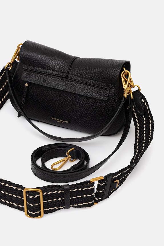 Gianni Chiarini crossbody kabelka dámska kožená HELENA ROUND čierna BS.11088.TKL