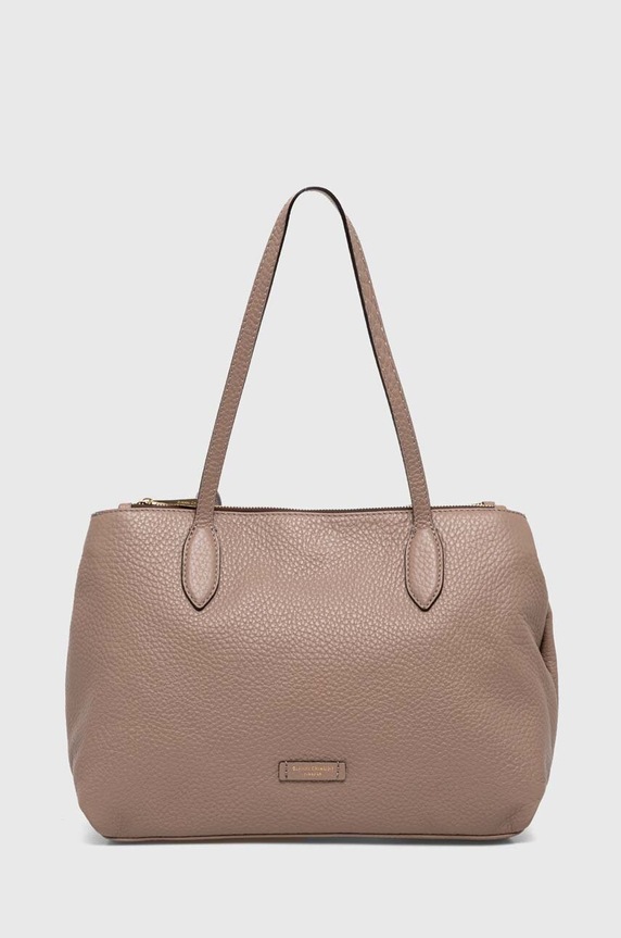 Kožna torba Gianni Chiarini MARA bez uzorka smeđa BS.10750.TKL