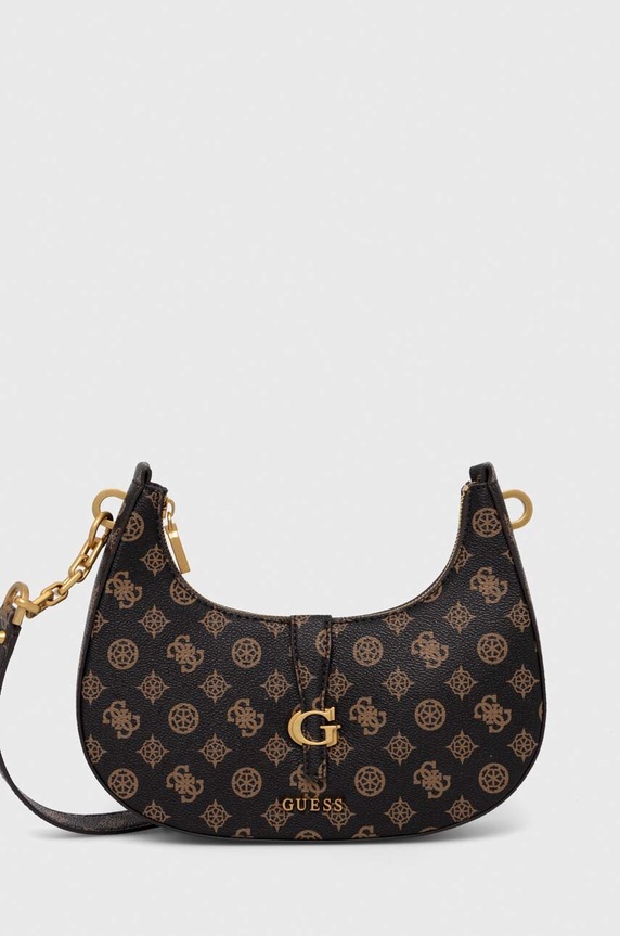 Guess torebka KUBA nie mieści A4 brązowy HWPA93.29180
