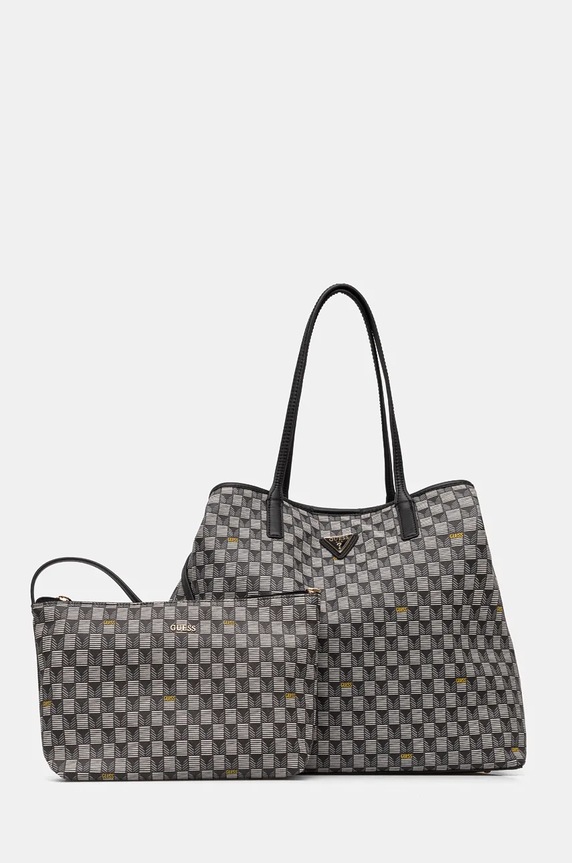 Kabelka Guess vzorovaný černá HWJT93.44290