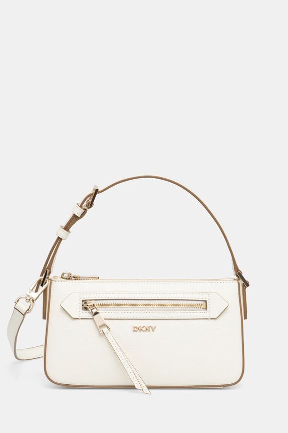 Dkny borsa a mano in pelle pelle fiore beige R42HKE18