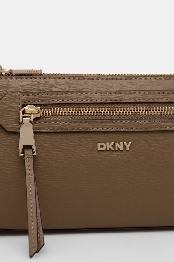Kožená kabelka Dkny R42HKE18 zelená