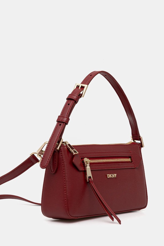 Δερμάτινη τσάντα Dkny R42HKE18 κόκκινο AW25